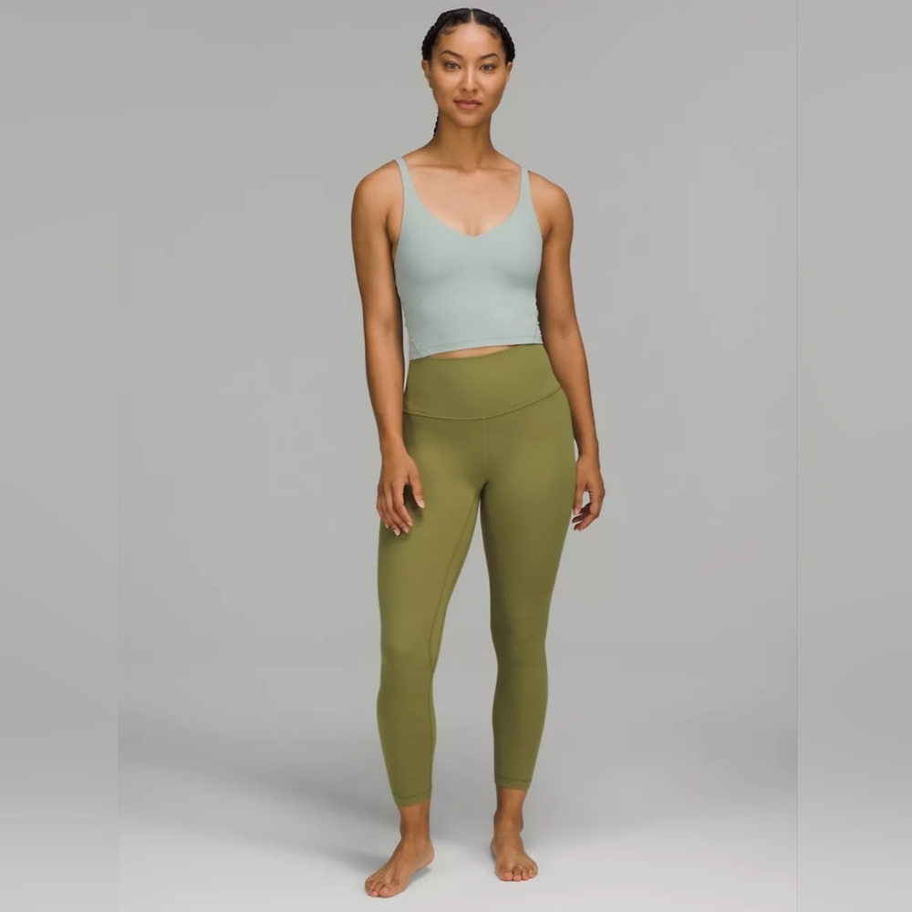 NWT Lululemon Plus Size Align High Rise Leggings 25" Olive Khaki Green Size 18 - Picture 4 of 12
